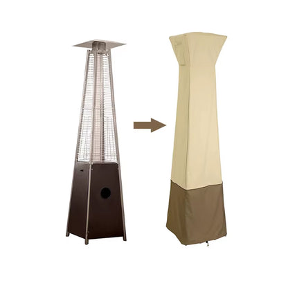 Patio Heater Cover 210D Waterproof Garden Furniture Protector Dustproof Sunscreen Tower Heater Cover Outdoor Furniture Protector