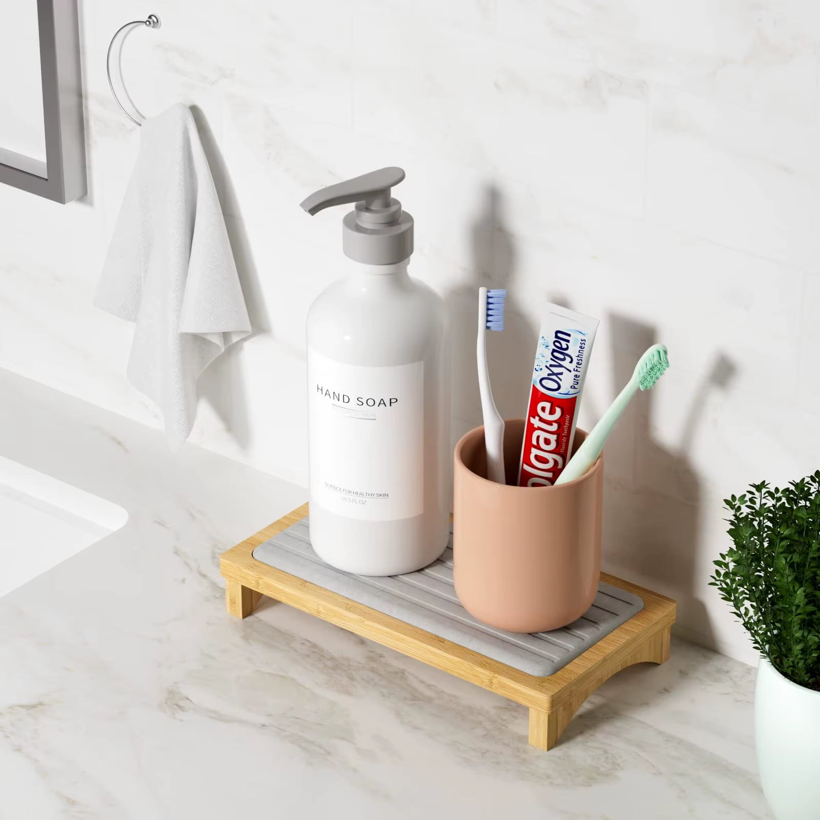 Drying Neat Instant Dry Sink Caddy Organizers Kitchen Sponge Soap Holder Dispenser, Countertop Fast Drying Counter Tray Rack