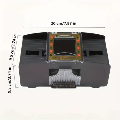 Automatic Poker Card Shuffler Board Games Battery Operated Playing Cards for Shuffle 2 Deck Automatic Hand Crank Home Card Games