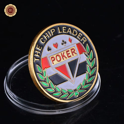 Metal Poker Card Guard Protector Poker Cards Metal Souvenir Chips Casino Dealer Coin Poker Game Hold'Em Accessories Lucky Item