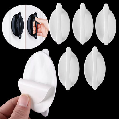 Self-Adhesive Wardrobe Pulls Handle Modern Minimalist Paste Door Handles Window Cabinet Drawer Knob Furniture Hardware