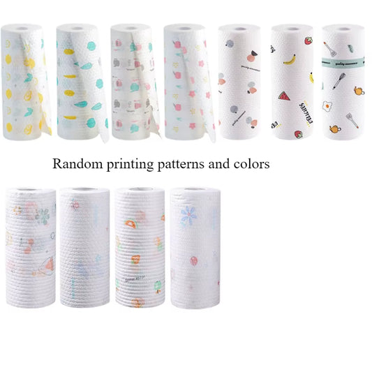 Absorbent, Thick-Cotton Kitchen Paper Towels-Kitchen Paper Towels|Playful Design|Washable Paper Towels,Paper Towels for Kitchen