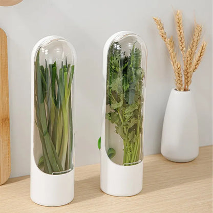 1 Pc Vegetable Preserving Bottle Herbal Preserving Herb Storage Bottle Home Kitchen Gadget Fresh for Storing Kitchen Supplies
