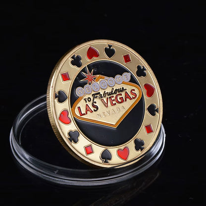 Metal Poker Card Guard Protector Poker Cards Metal Souvenir Chips Casino Dealer Coin Poker Game Hold'Em Accessories Lucky Item