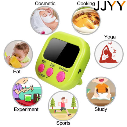 LCD Digital Kitchen Timer Magnetic Cooking Large Count down up Clear Loud Alarm  Home Kitchen Accessories