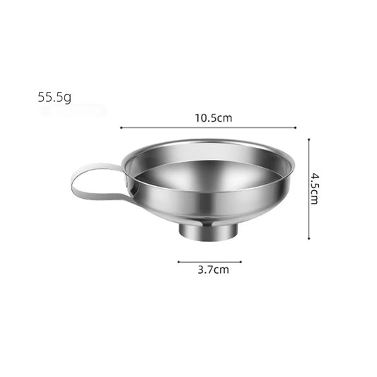 Stainless Steel Wide Mouth Funnel Canning Funnel Cup Jam Salad Dressing Hopper Filter for Jar Canned Filteroil Wine Water Spices