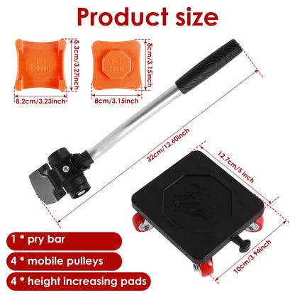 New Heavy Duty Furniture Lifter Furniture Mover Set Washing Machine Refrigerator Transport Tool Lifting Moving Furniture Helper