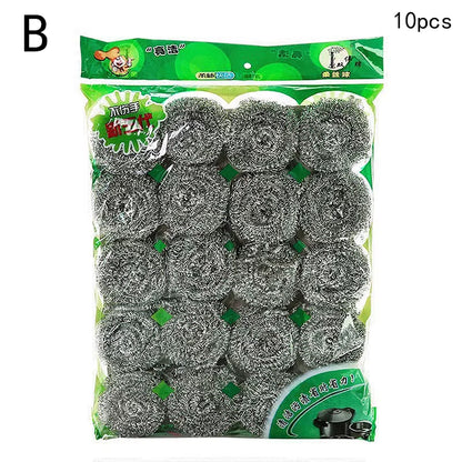 5/10/20Pcs Stainless Steel Cleaning Ball Brushes Household Cleaning Tool Cleaning Balls Kitchen Utensils High Quality Tools