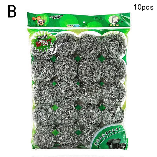 5/10/20Pcs Stainless Steel Cleaning Ball Brushes Household Cleaning Tool Cleaning Balls Kitchen Utensils High Quality Tools